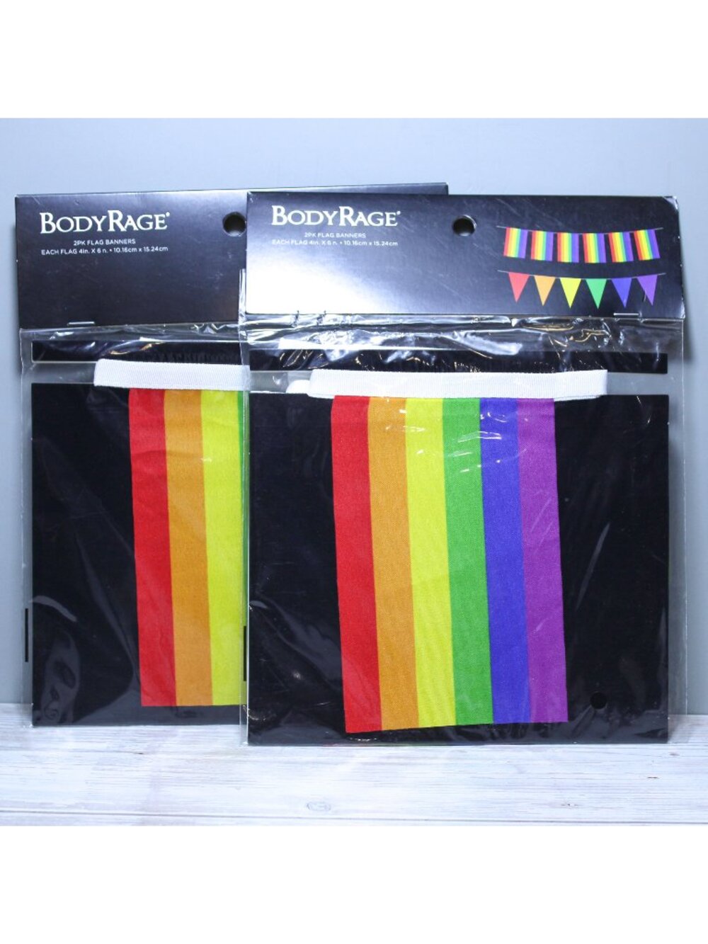x2 2 Pk Pride LGBT Flag Banners Rainbow String Banner Garland Mini Flags